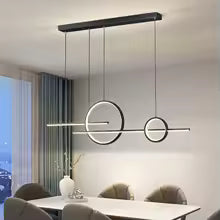 Modern LED Pendant Lamp Line Dimmable For Living Room Restaurant Bar Hotel Front Desk Kitchen Interior Decorative Lighting