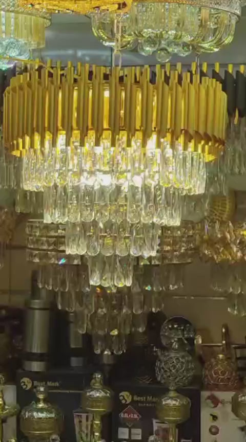 Modern gold Crystal Chandelier